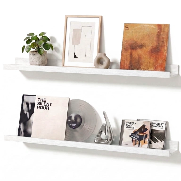 Floating picture ledge, 23.6 in, set of two