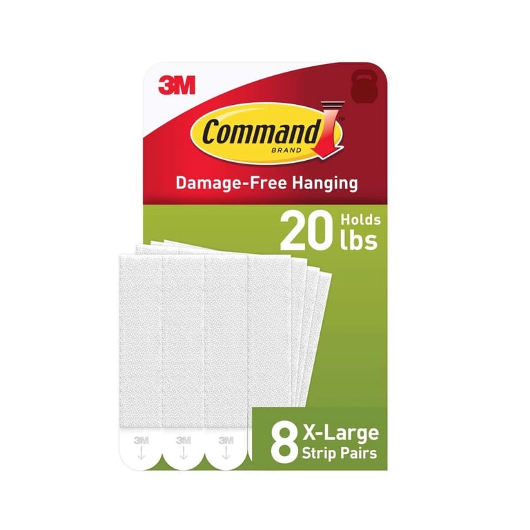 Damage-free picture hangers, 20 lb, 16 pairs
