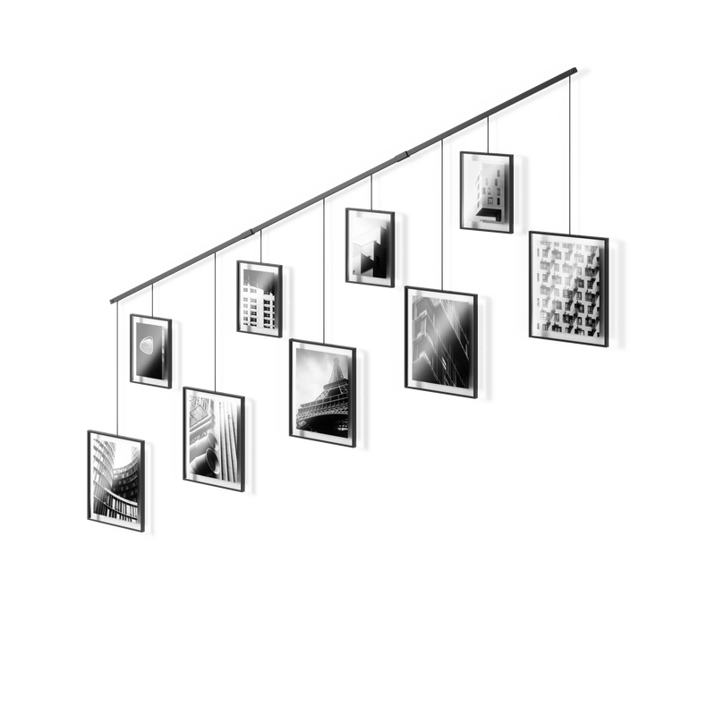 Umbra Exhibit gallery frame set, 9 frames